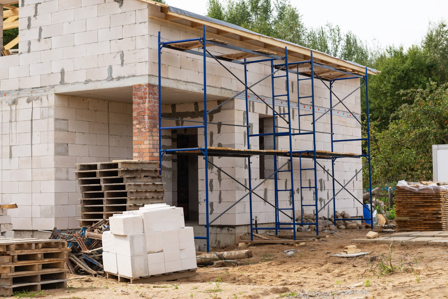 Дома из пеноблоков: проекты и цены строительства под ключ
