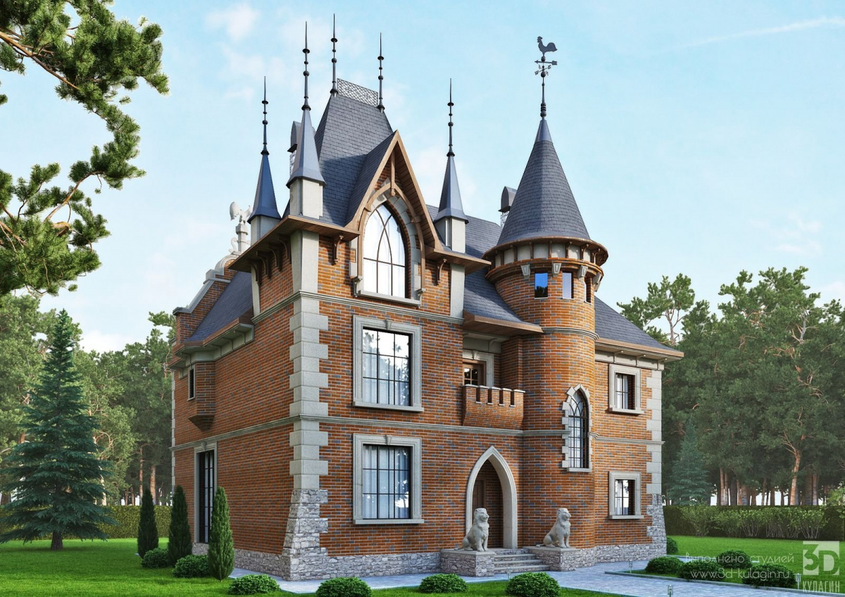 Построить дом в замковом стиле