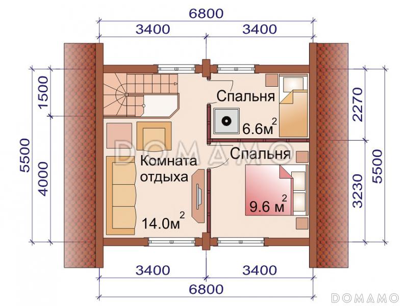 Дома из бревна с баней (сауной) – проекты и цены | Строительство под ключ в Москве БревнышКоМск