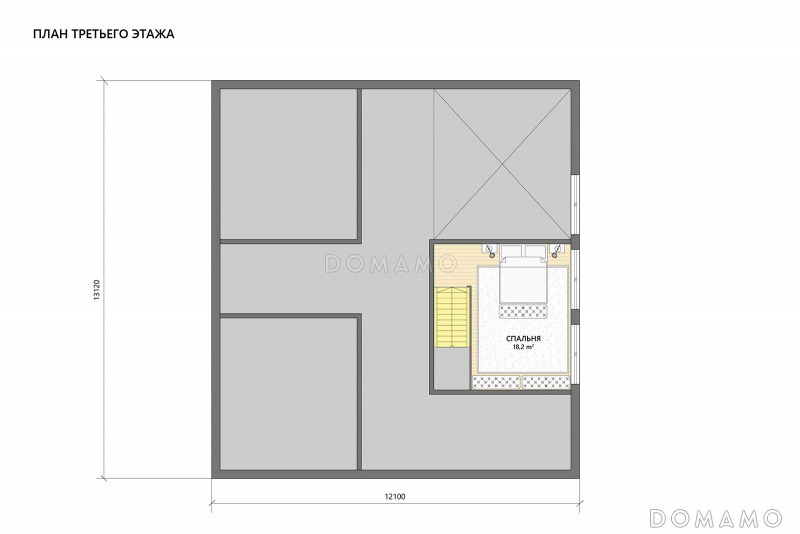 План мансардного этажа