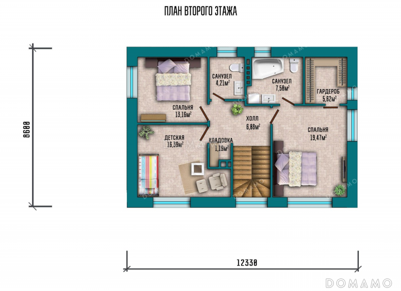 План 2 этажа