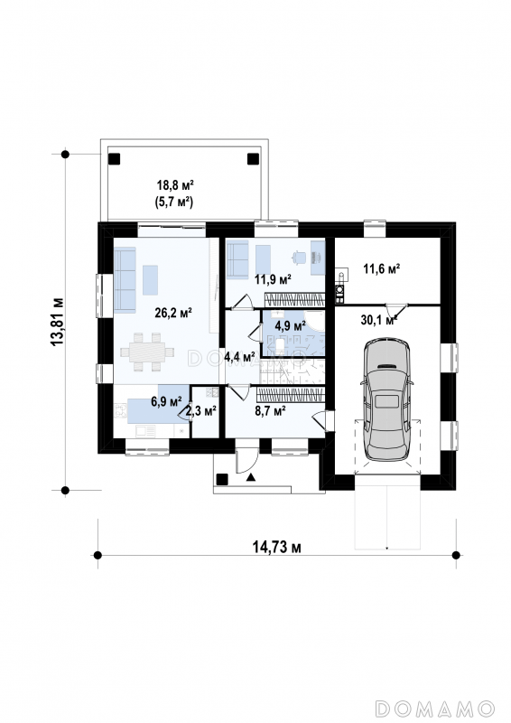 План 1 этажа