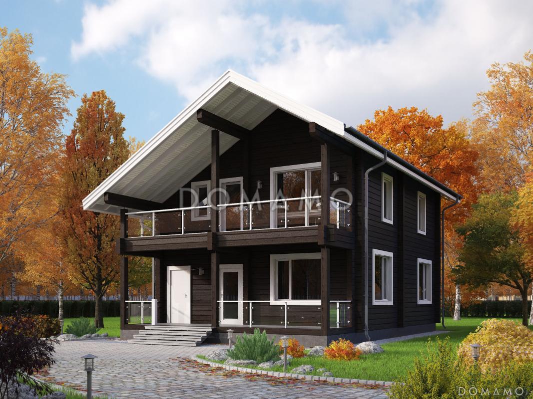 Проекты домов с двухскатной крышей: цены, чертежи, планировки