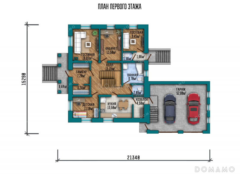 План 1 этажа