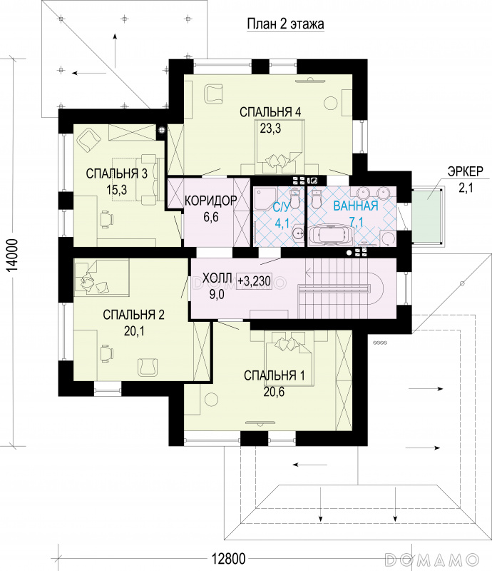 План 2 этажа