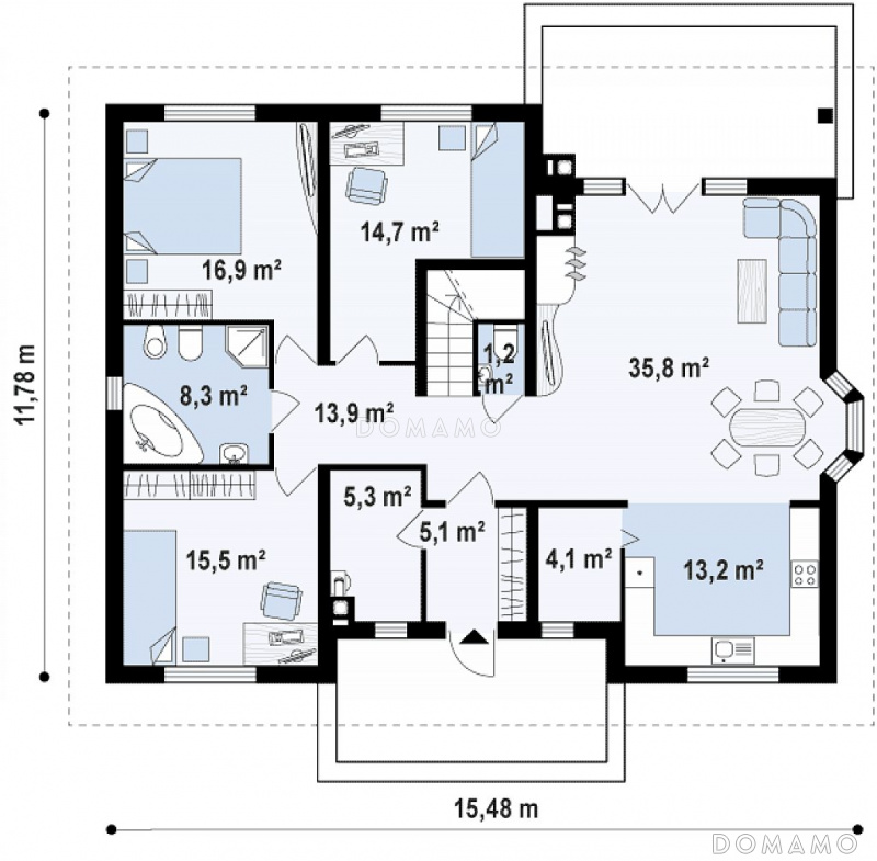 План 1 этажа