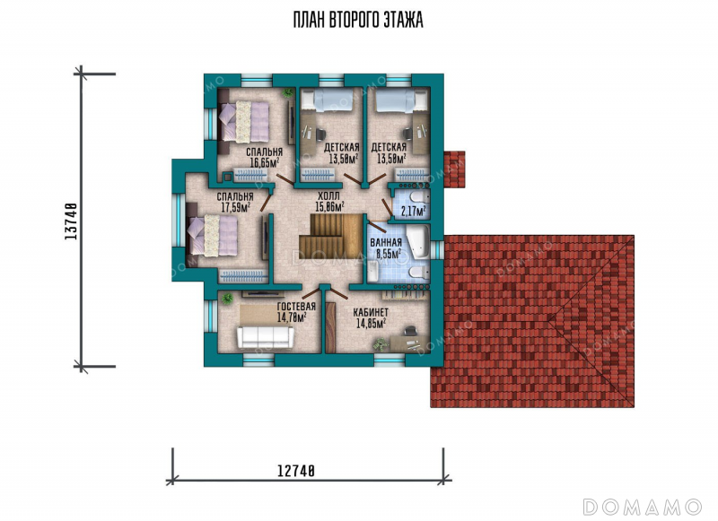 План 2 этажа