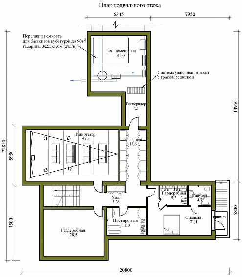 Комфортабельный дом в Минске, 703 м²