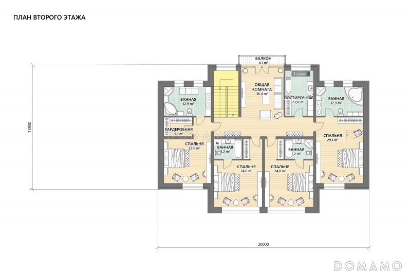 План 2 этажа