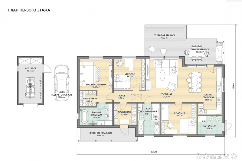 План 1 этажа