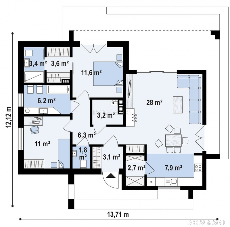 План 1 этажа