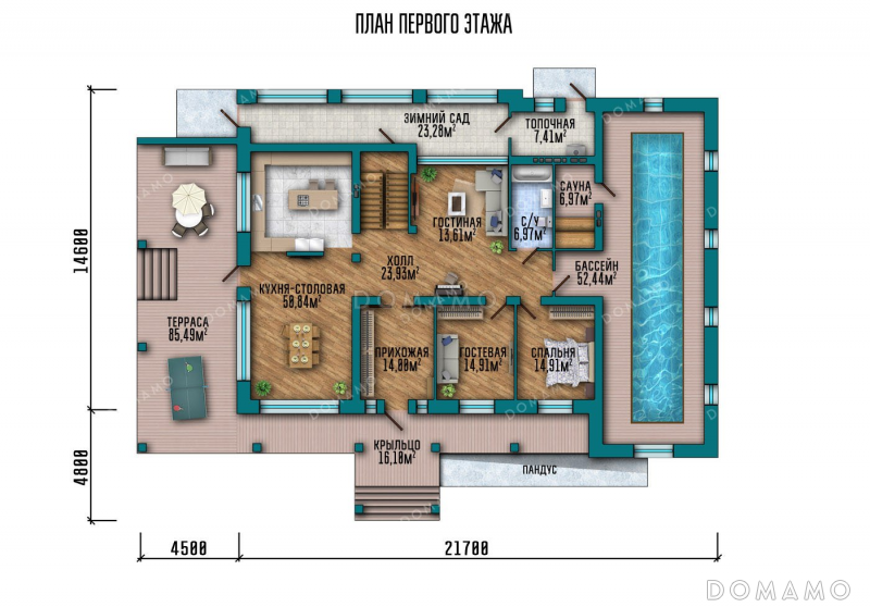 План 1 этажа