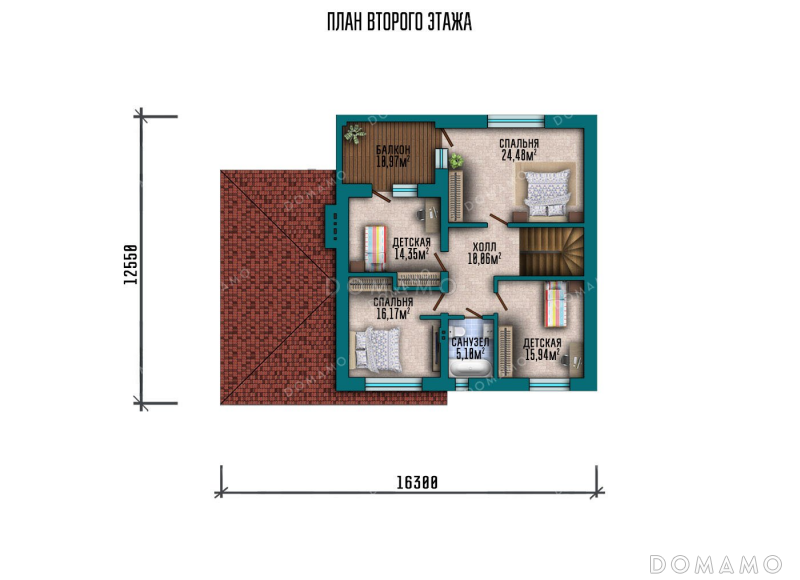 План 2 этажа