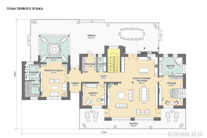 План 1 этажа