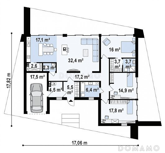 План 1 этажа