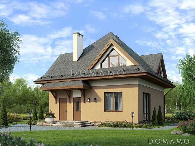 Проект дома из газобетона с гостевой комнатой