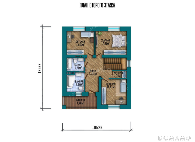 План 2 этажа