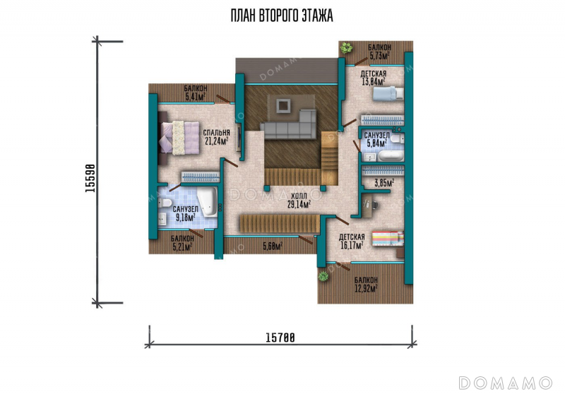 План 2 этажа