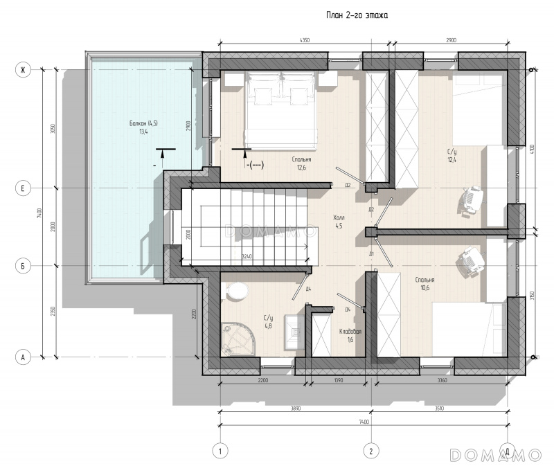 План 2 этажа