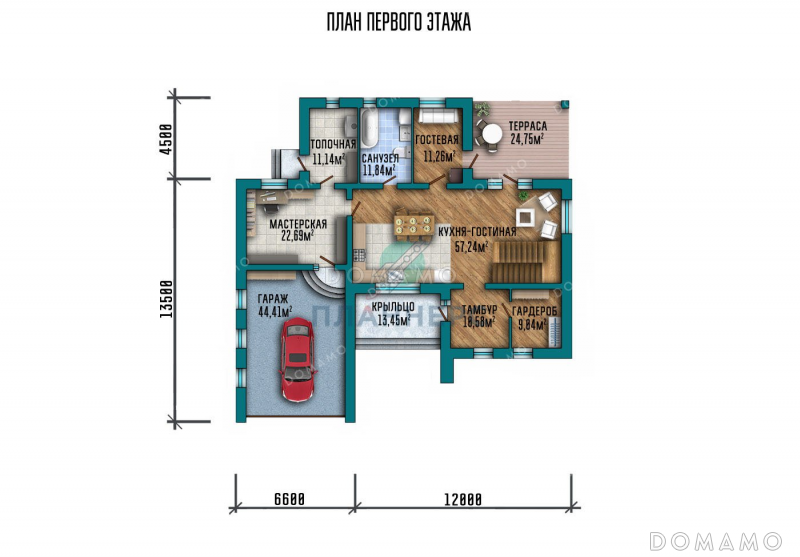 План 1 этажа