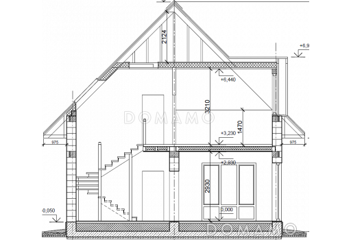 Разрез по дому