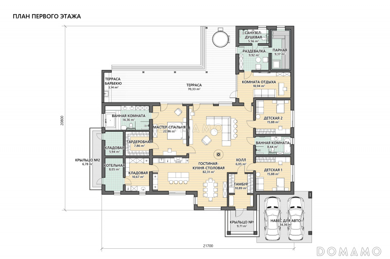 План 1 этажа