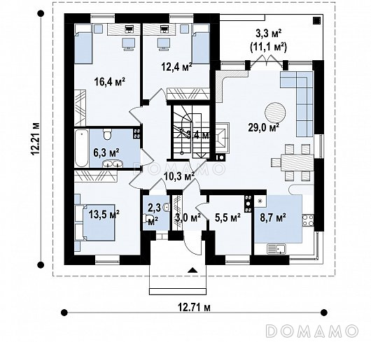 План 1 этажа