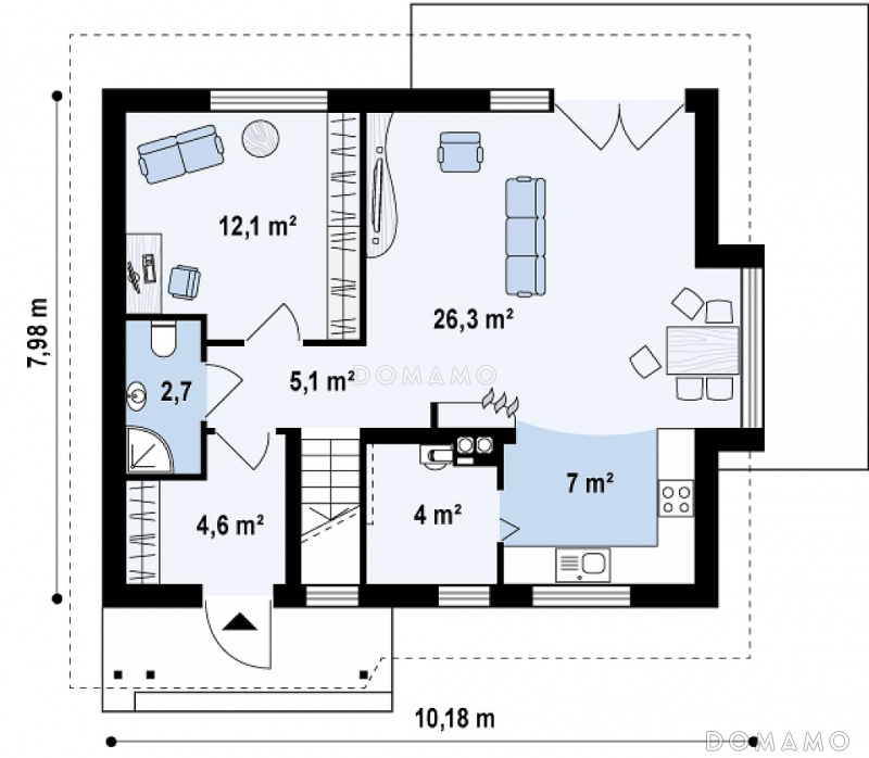 План 1 этажа