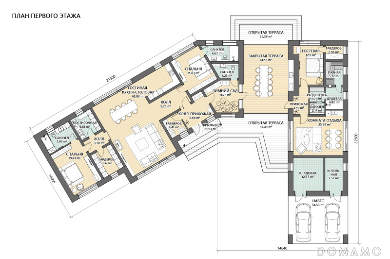 План 1 этажа