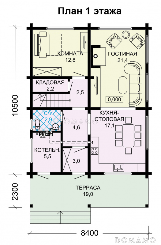 План 1 этажа