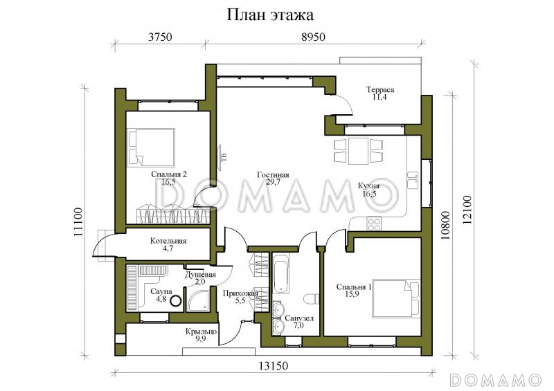 Проекты домов из газобетона в Санкт-Петербурге