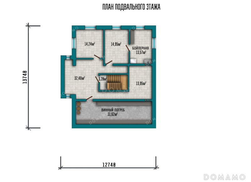 План цокольного этажа