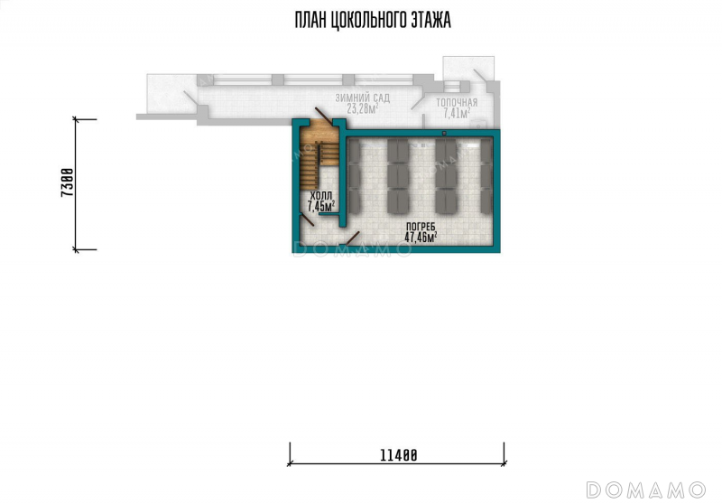 План цокольного этажа
