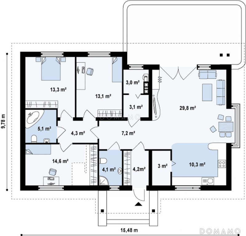 План 1 этажа