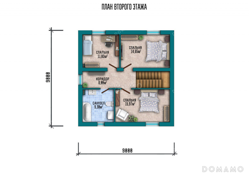 План 2 этажа