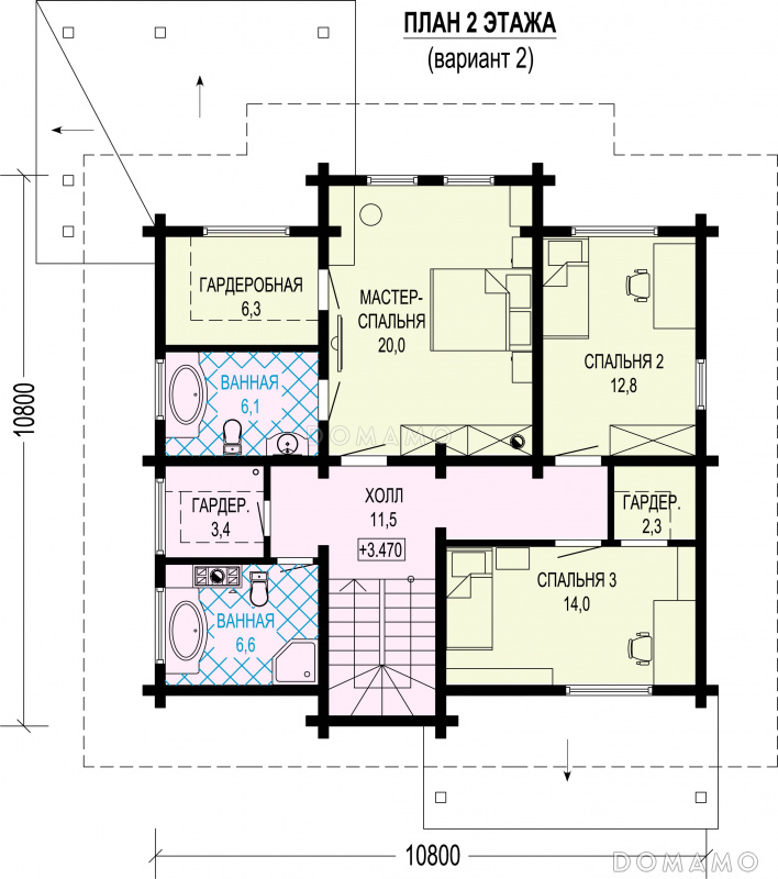 План 2 этажа