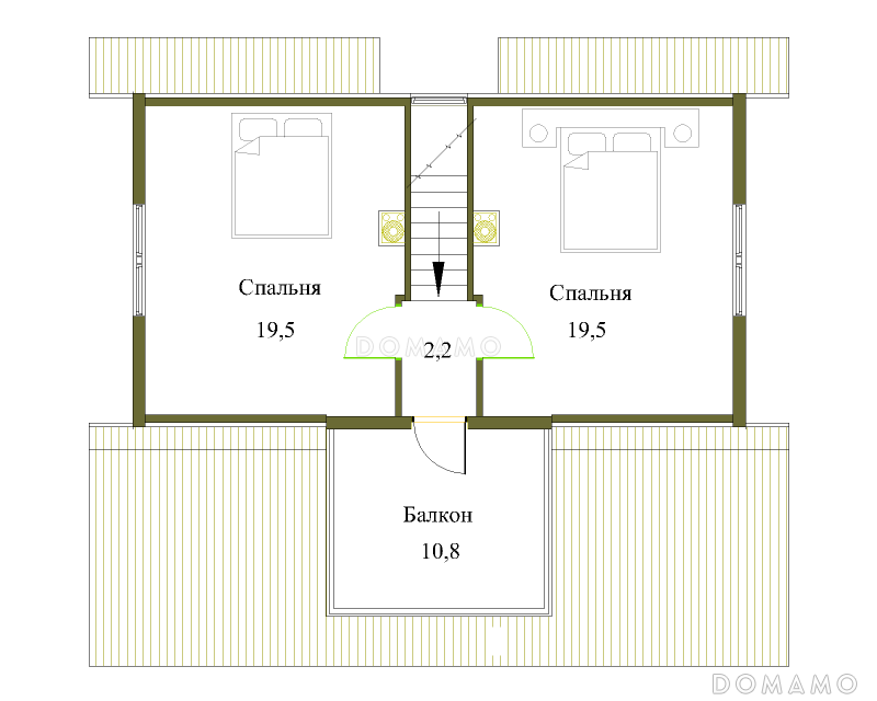 План мансардного этажа