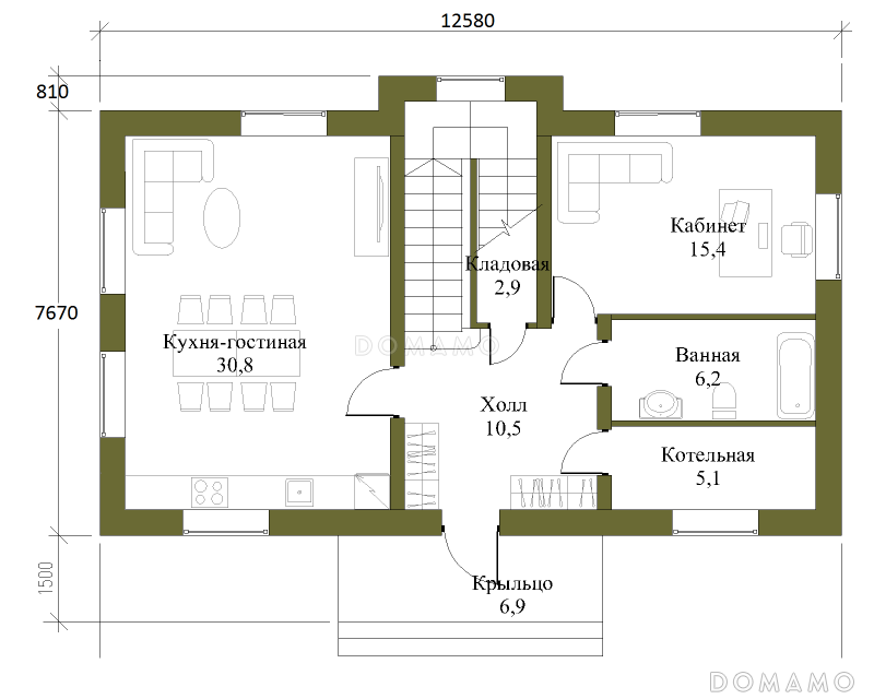 План 1 этажа