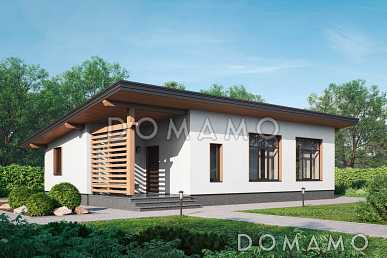 Проект одноэтажного дома 100 м2, с Русской печкой и возможностью поэтапного строительства