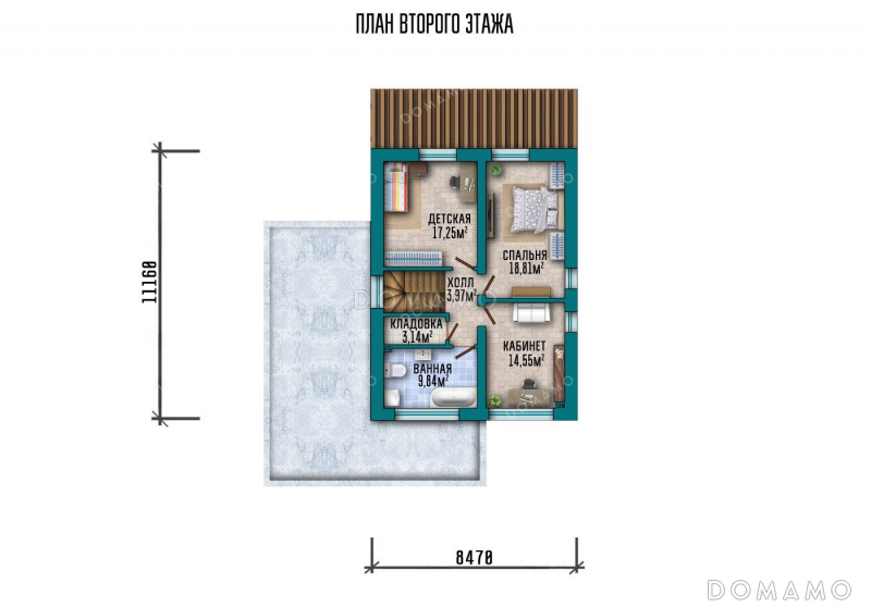 План 2 этажа