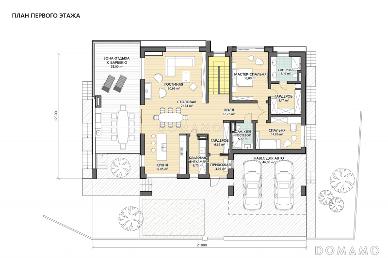 План 1 этажа