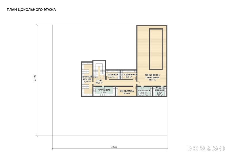План цокольного этажа