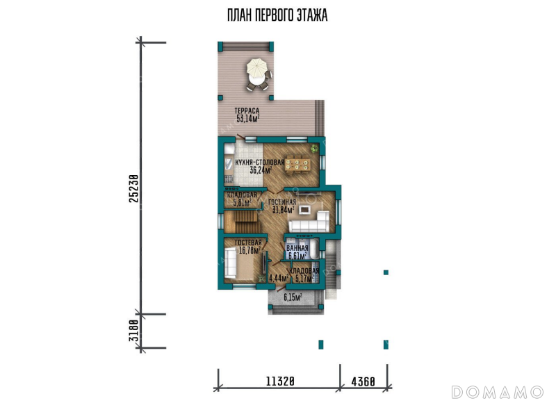 План 1 этажа