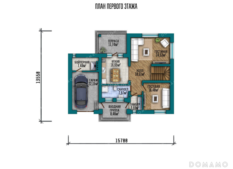 План 1 этажа