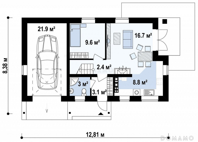 План 1 этажа