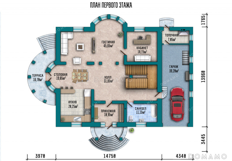 План 1 этажа