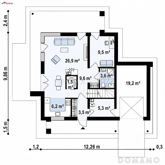 План 1 этажа