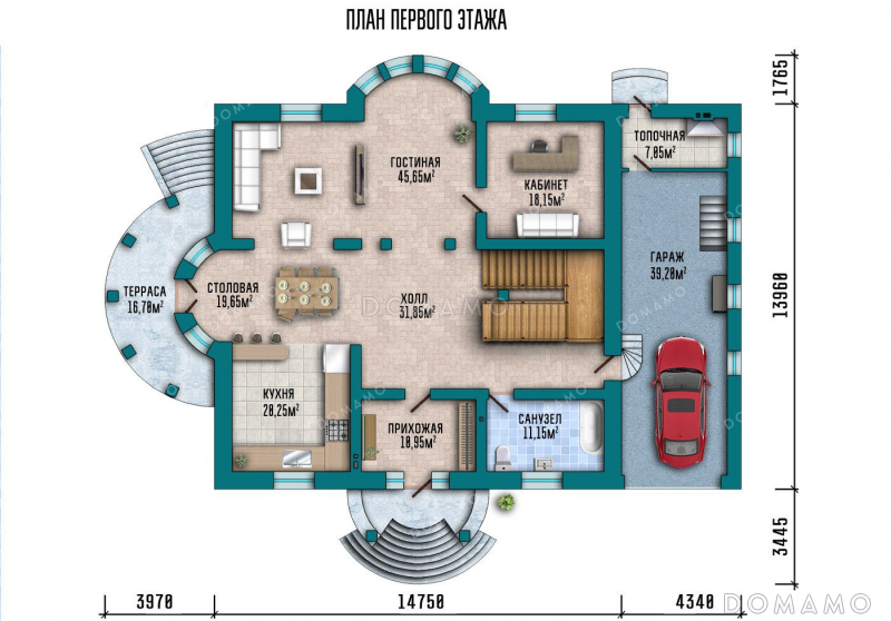 План 1 этажа