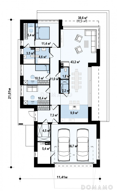 План 1 этажа