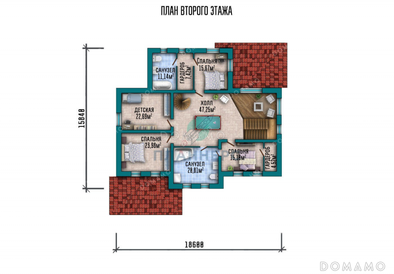 План 2 этажа